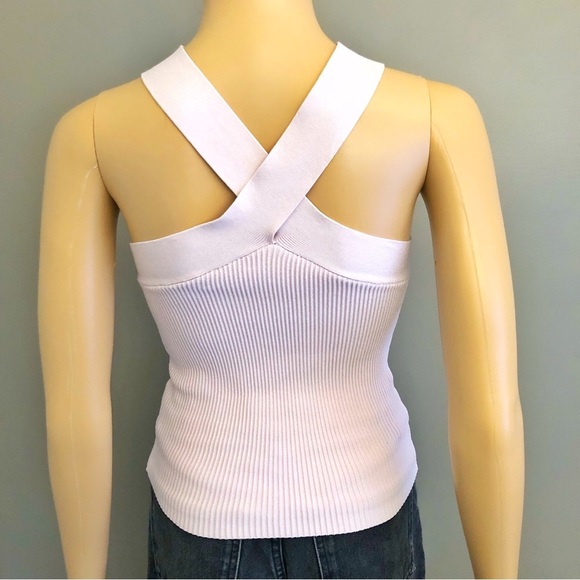 Aritzia BABATON Sculpt Knit Crisscross Tank
Pink Minimalist Contemporary Top. - Picture 4 of 8